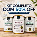 Kit - Nutres Hair + 60 cápsulas - Biorina 90 cápsulas + Colágeno Biotina 60 cápsulas